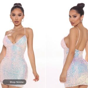 Fashion Nova Sequin Mini Dress
